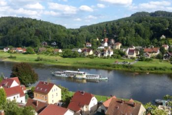 Die Elbe bei Stadt Wehlen